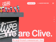 Tablet Screenshot of clive.co.uk